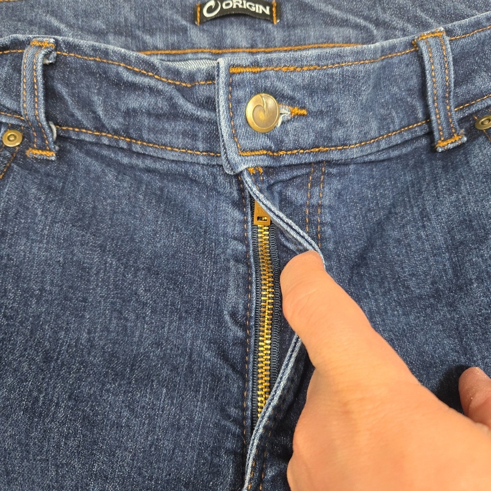 Origin Maine Jeans Men's 38x28 Blue Bootcut USA MADE distressed stretch - Picture 10 of 15